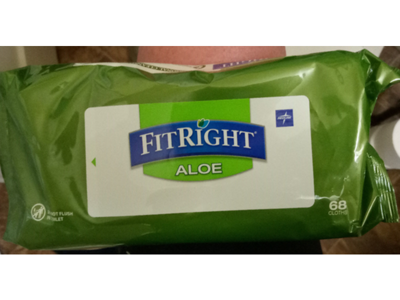 FitRight Aloe Personal Cleansing Cloth, 68 Count