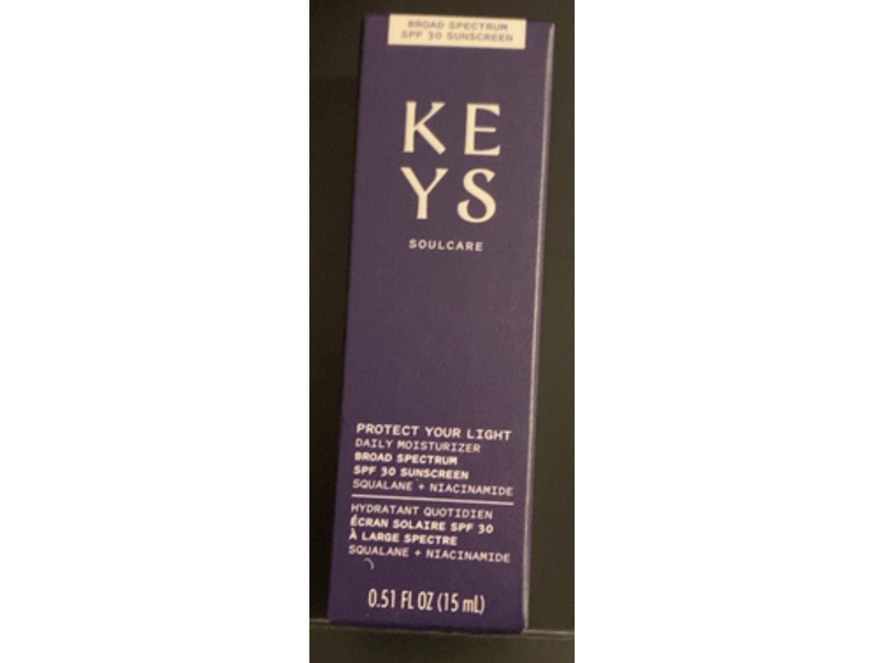 Keys Soulcare Protect Your Light Daily Moisturizer, SPF 30, 0.51 fl oz/15 mL