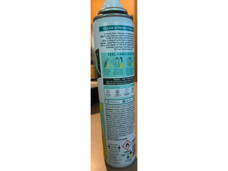 Batiste Instant Hair Refresh Dry Shampoo, Original, 3.81 oz/108 g