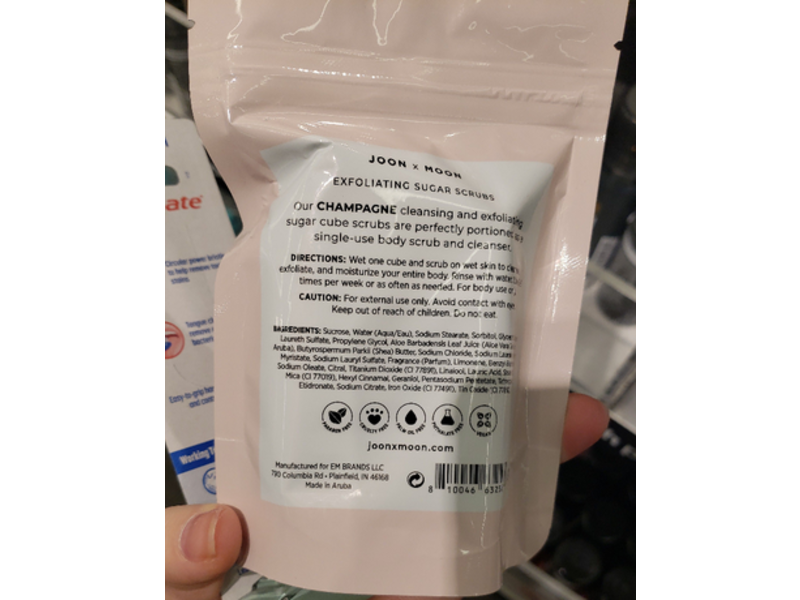 Joon X Moon Sugar Scrubs, Champagne, 3.3 oz/93 g