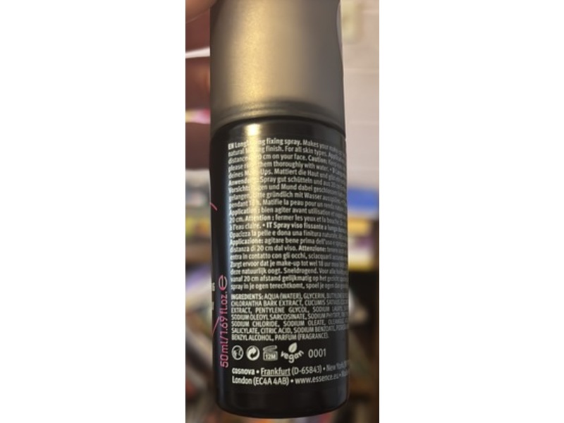 Essence Fix & Last Makeup Fixing Spray, 1.69 oz/50 mL