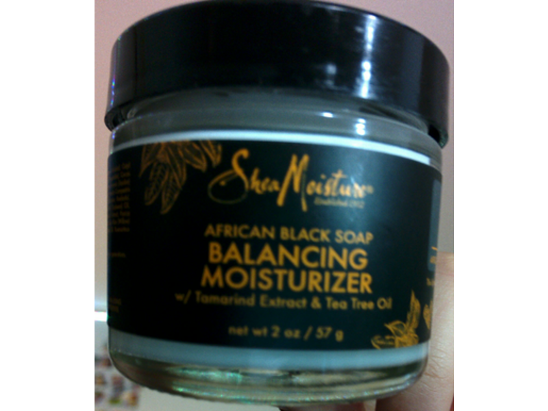 SheaMoisture African Black Soap, Balancing Moisturizer, Tamarind Extract & Tea Tree Oil, 2 oz/57 g