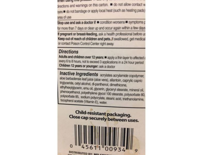 Blue Emu with Lidocaine Numbing Pain Relief Cream,2.7 oz/77 g