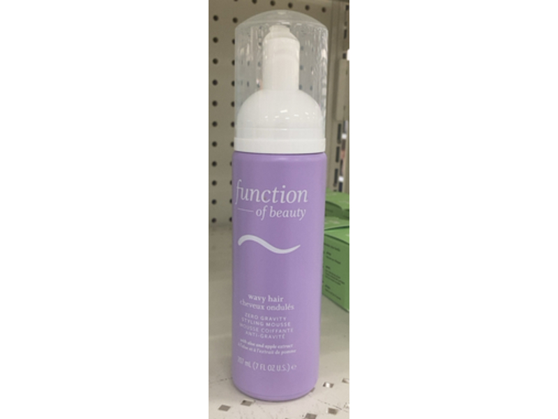 Function Of Beauty Wavy Hair Styling Mousse, Aloe & Apple Extract, 7 fl oz/207 mL