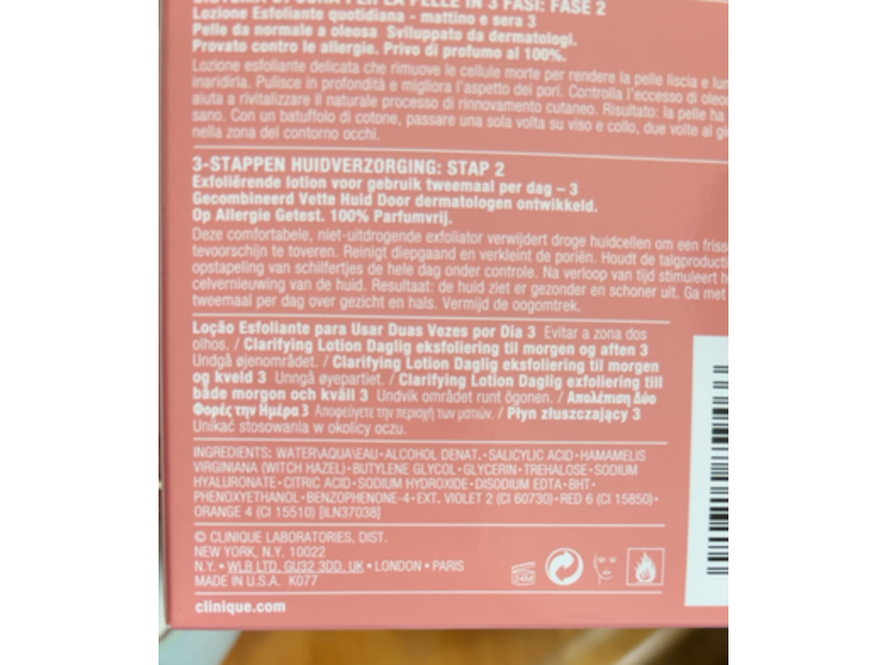 Clinique Clarifying Exfoliator Lotion, 16.5 fl oz/487 mL