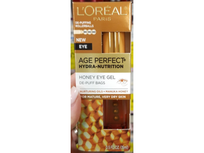 L'Oreal Paris Age Perfect Hydra-Nutrition Honey Eye Gel, 0.5 fl oz/15 mL