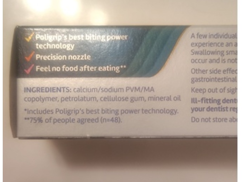 Poligrip Power Max Denture Adhesive Cream, 2.2 oz/62.4 g