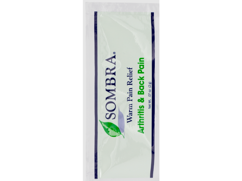 Sombra Warm Pain Relief Arthritis & Back Pain, 0.7 oz/2 g