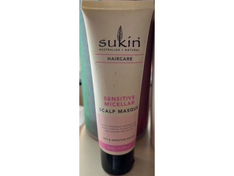 Sukin Haircare Sensitive Micellar Scalp Masque, 1.69 fl oz/50 mL