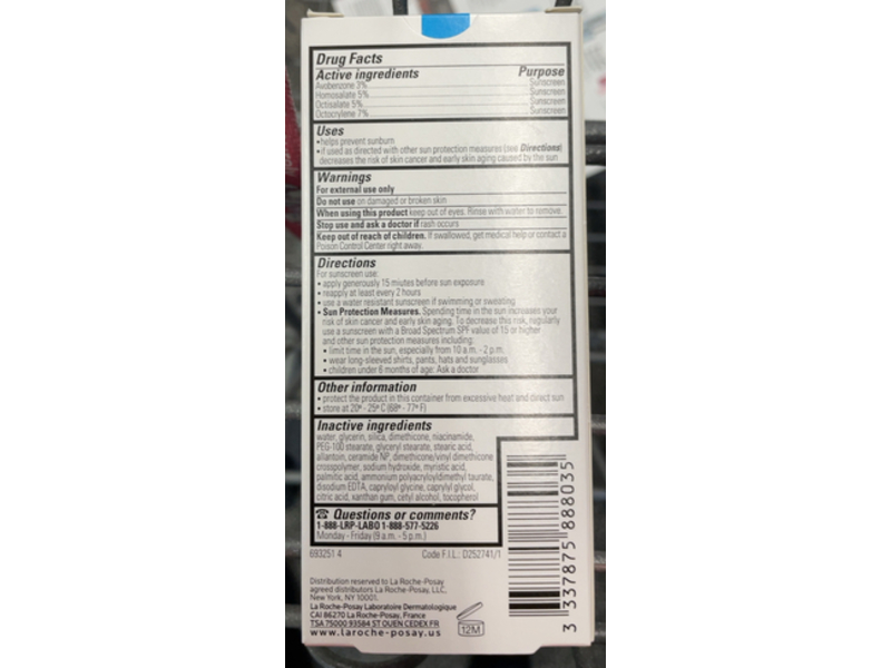 La Roche-Posay Toleriane Double Repair Face Moisturizer UV, SPF 30, 1.35 fl oz/40 mL