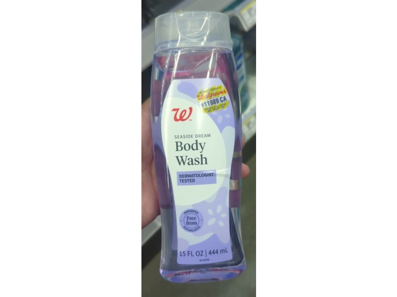 Walgreens Body Wash, Seaside Dream, 15 fl oz/444 mL