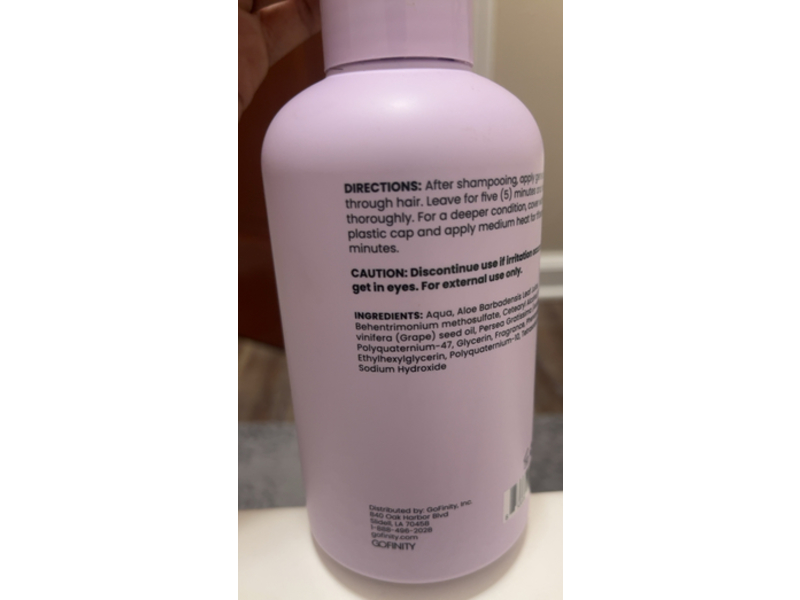 Hairfinity Elite Straight & Wavy Conditioner, Grapeseed & Avocado Oil, 12 fl oz/355 mL