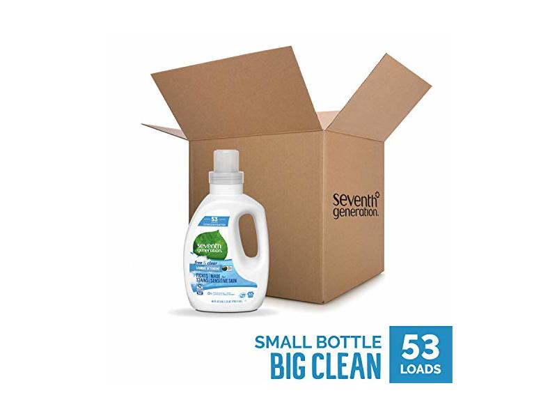 Seventh Generation Concentrated Laundry Detergent, Free & Clear, 40 fl oz