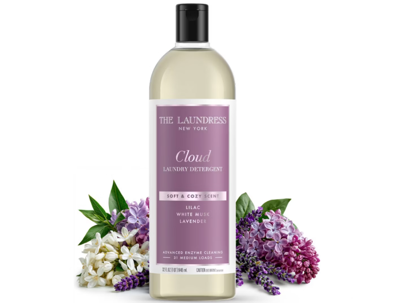 The Laundress New York Cloud Laundry Detergent, Lilac + White Musk + Lavender, 31 Loads, 32 fl oz/946 mL