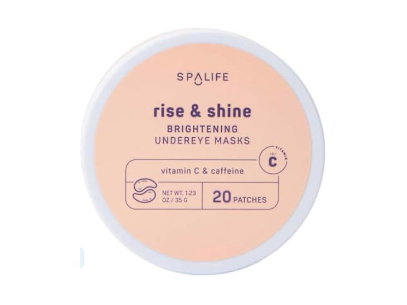 Spa Life Brightening Undereye Masks, Rise & Shine, 1.23 oz/35 g, 20 Count
