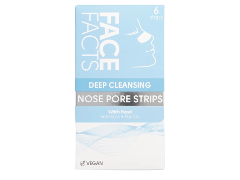 Face Facts Deep Cleansing Nose Pore Strips, Witch Hazel, 6 Count