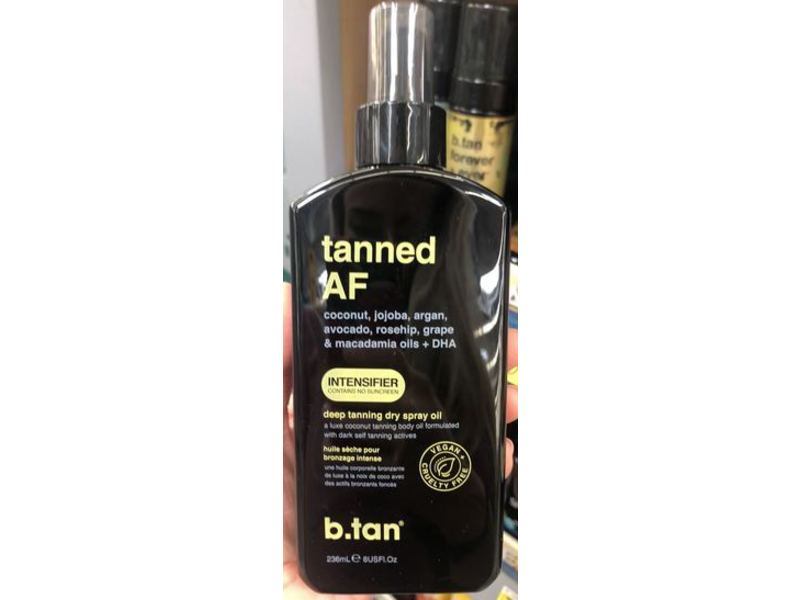 B.tan Tanned A Deep Tanning Dry Spray Oil, Intensifier, 8 fl oz