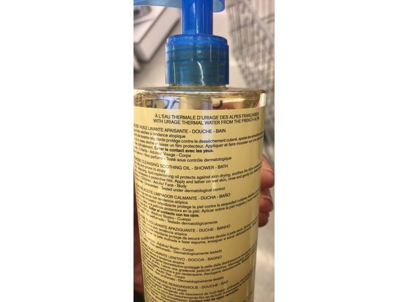 Uriage Eau Thermale Xemose Cleansing Soothing Oil, 17 fl oz/500 mL