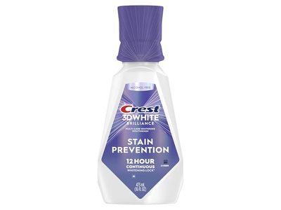 Crest 3D White Multi-Care Whitening Mouthwash, Stain Prevention, 16 fl oz/473 mL