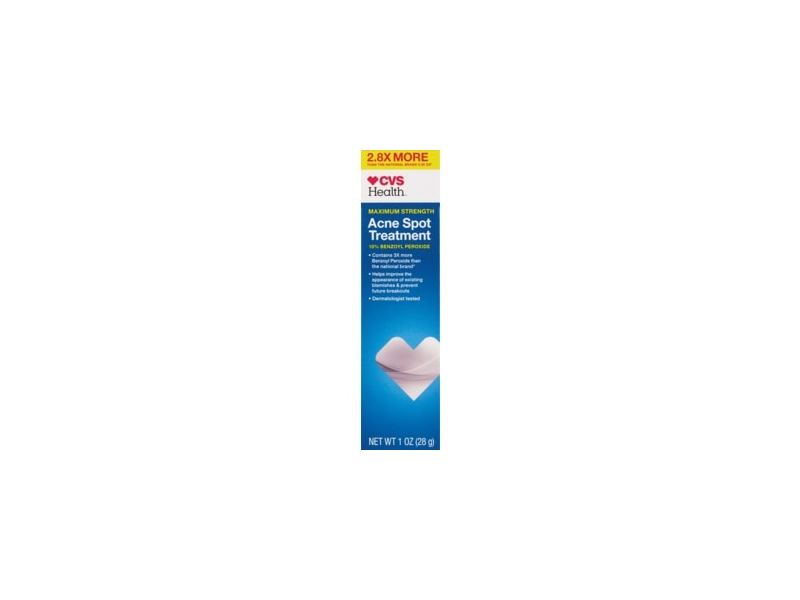 CVS Health Acne Spot Treatment Maximum Strength Ingredients and Reviews