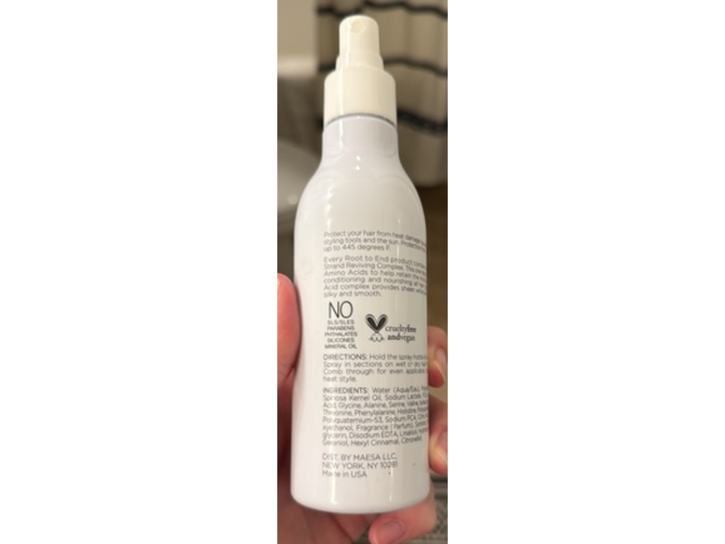 Root To End Heat Protectant Spray, 6.0 fl oz/177 mL