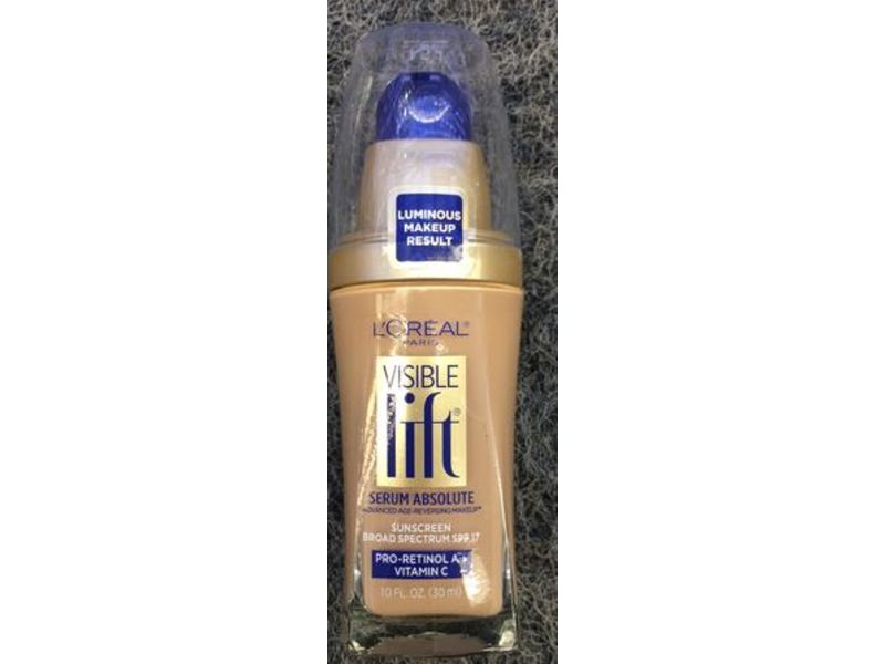 L'Oreal Paris Visible Lift Serum Absolute Advanced Age-Reversing Makeup, Natural Beige, 1.0 Ounces