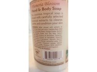 Island Soap & Candle Works Botanical Liquid Hand & Body Soap, Plumeria Blossom, 8.5 fl oz - thumbnail 4