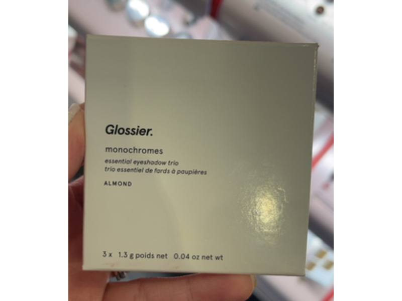 Glossier Monochromes Essential Eye Shadow Trio, Almond, 0.04 oz/1.3 g