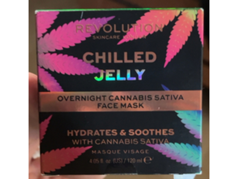 Revolution Skincare Overnight Cannabis Sativa Face Mask, Chilled Jelly, 4.05 fl oz/120 mL