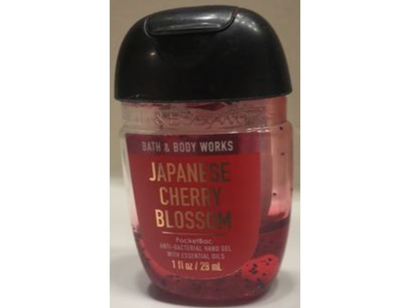 Bath & Body Works Antibacterial Hand Gel, Japanese Cherry Blossom, 1 fl oz/29 mL