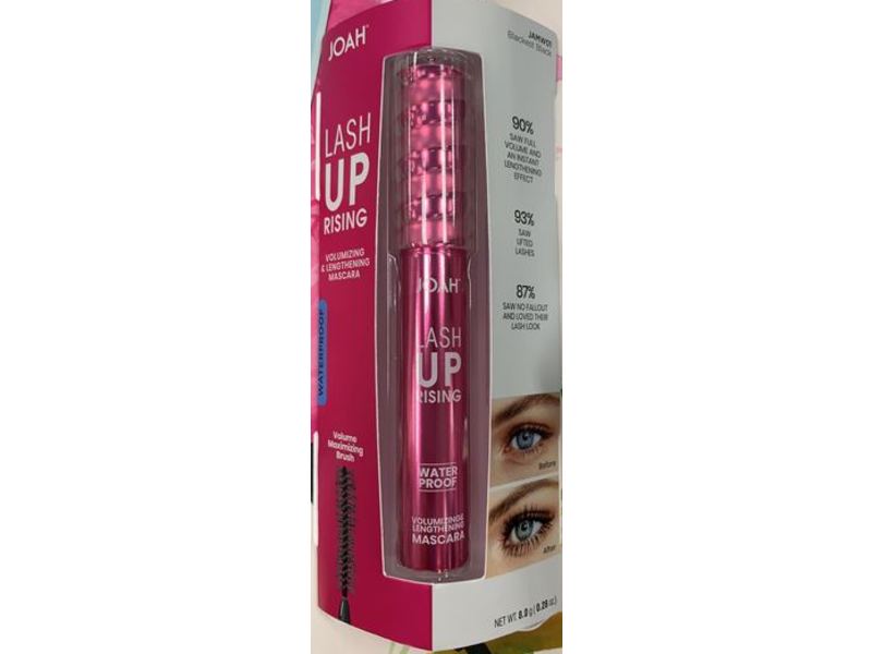 Joah Lash Up Rising Volumizing & Lengthening Mascara, Waterproof, 0.26 oz/8 g