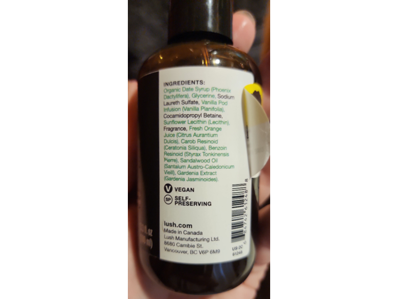 Lush Sticky Dates Shower Gel, 3.3 fl oz/100 mL