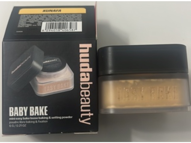Hudabeauty Baby Bake Easy Bake Loose Baking & Setting Powder, Kunafa, 0.21 oz/6 g