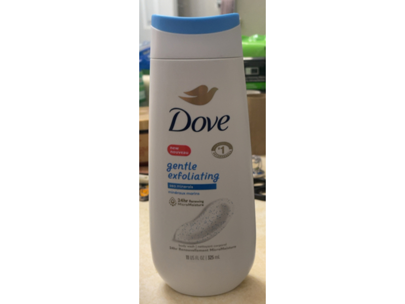 Dove Gentle Exfoliating Body Wash, Sea Minerals, 11 fl oz/325 mL