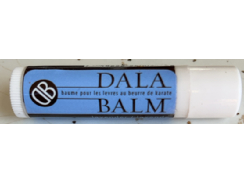 Dala Balm Shea Butter Lip Balm, Lavender, 0.15 oz/4.25 g