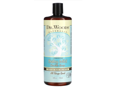 Dr. Woods Castle Soap, Unscented Baby Mild, 32 fl oz/946 mL