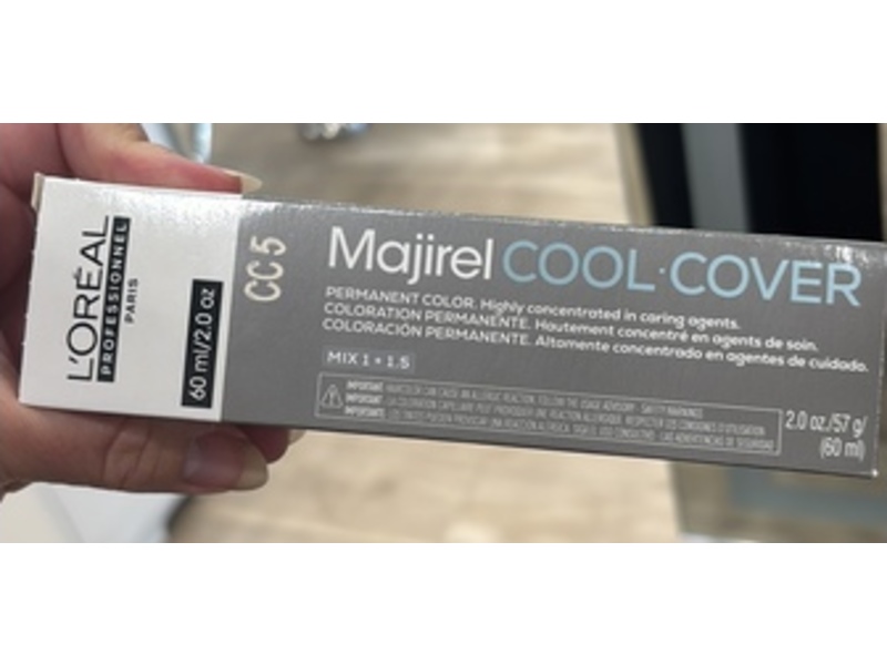 L'oreal Professionel Paris Majirel Cool Cover Permanent Color, CC5, 2.0 oz/60 mL