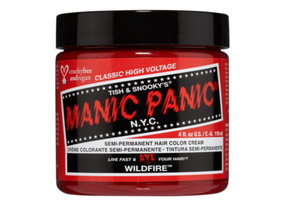 Manic Panic Semi-Permanent Hair Color Cream, Wildfire, 4 fl oz/118 mL