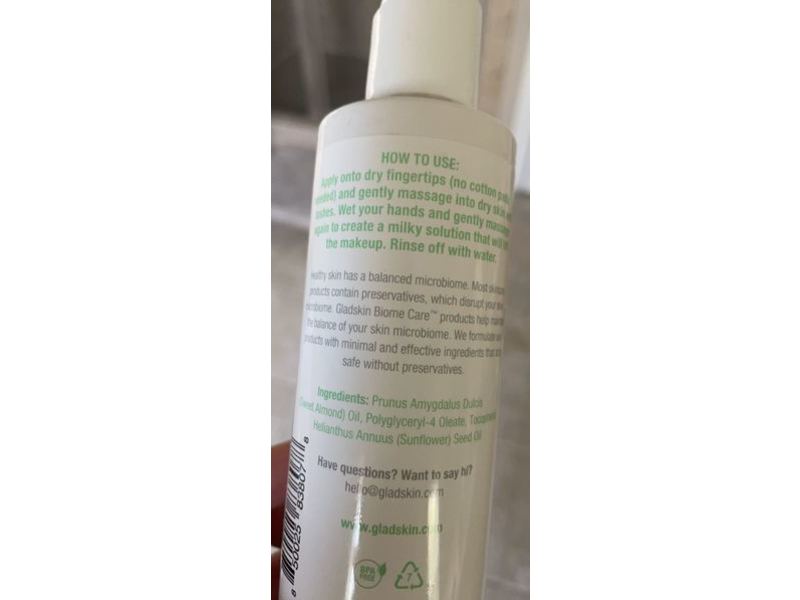 Gladskin Makeup Remover, 6.76 fl oz (200 mL)