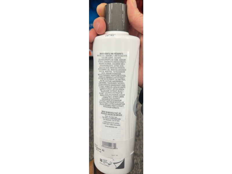 Nioxin Cleanser Natural Hair Light Thinning Shampoo, 10.1 fl oz/300 mL