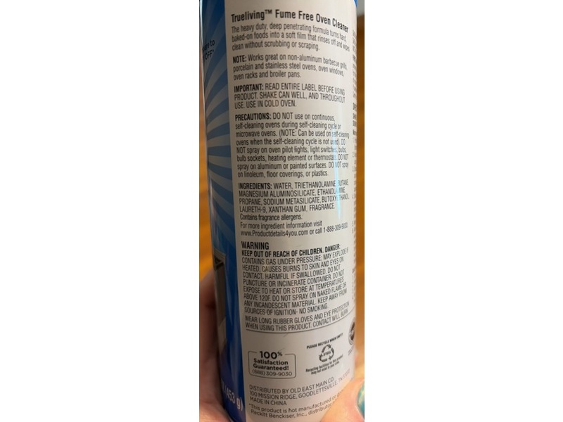 Trueliving Oven Cleaner, 16 oz