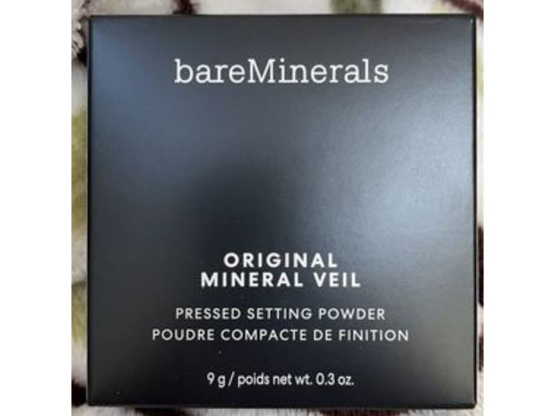 bareMinerals Original Mineral Veil Pressed Setting Powder, Translucent, 0.3 oz/9 g
