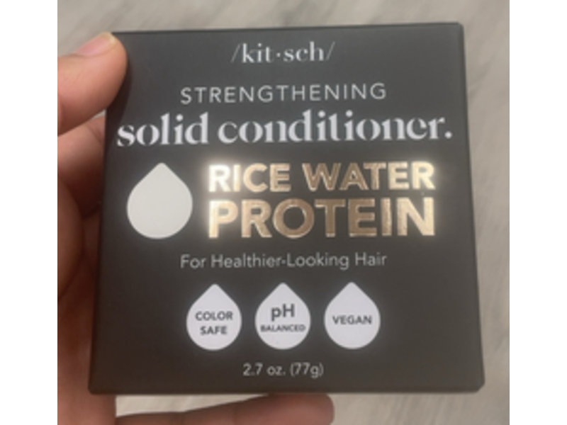 Kitsch Strengthening Solid Conditioner Bar, Rice Water Protein, 2.7 oz/77 g
