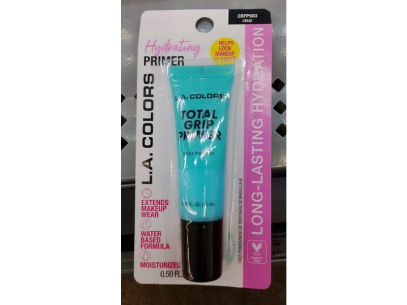 L.A. Colors Total Grip Primer, Clear, 0.50 fl oz/15 mL