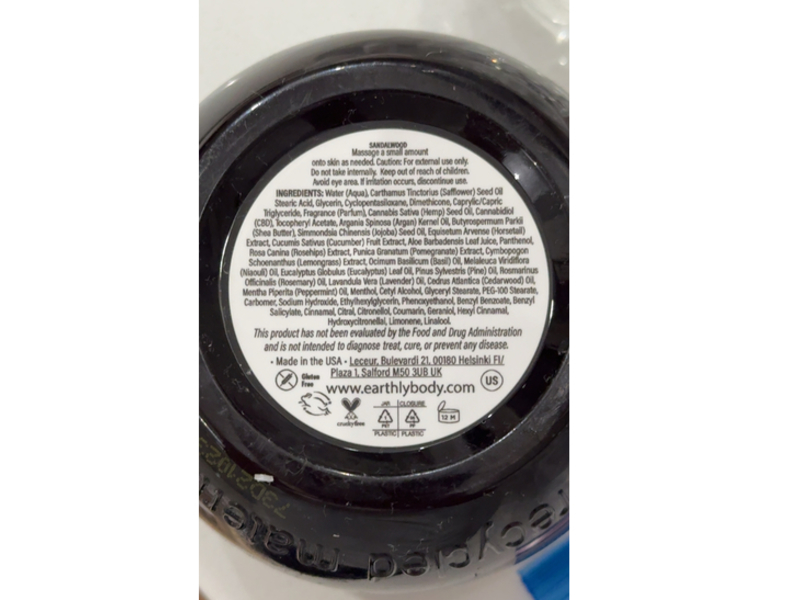 CBD Daily Ultimate Strength Intensive Cream, Sandalwood, 5 oz/142 g