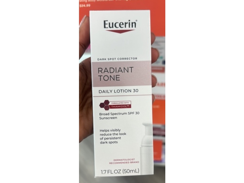 Eucerin Radiant Tone Sunscreen Lotion, SPF 30, 1.7 fl oz/50 mL