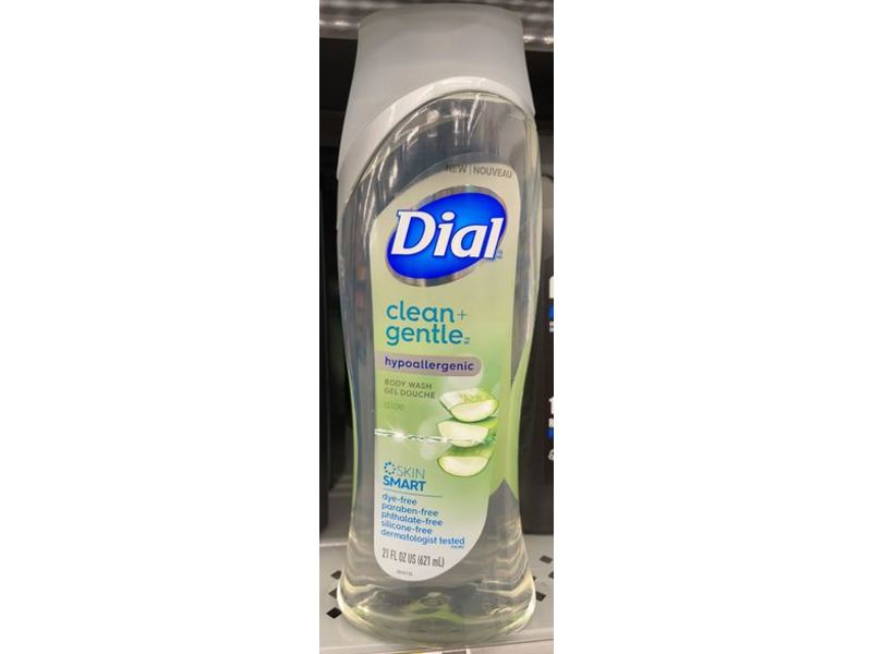 Dial Clean+ Gentle Body Wash, Aloe, 21 fl oz