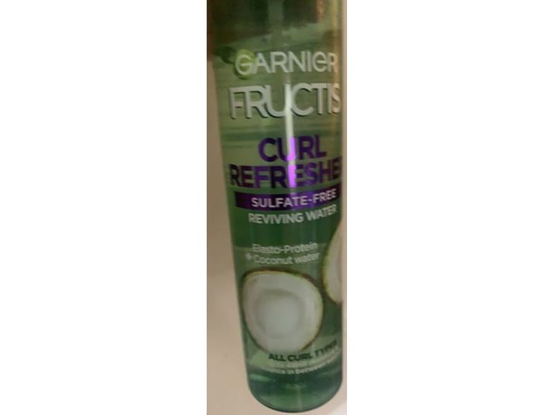 Garnier Fructis Curl Refresher Reviving Water, Sulfate-Free, 8.5 fl oz/250 mL