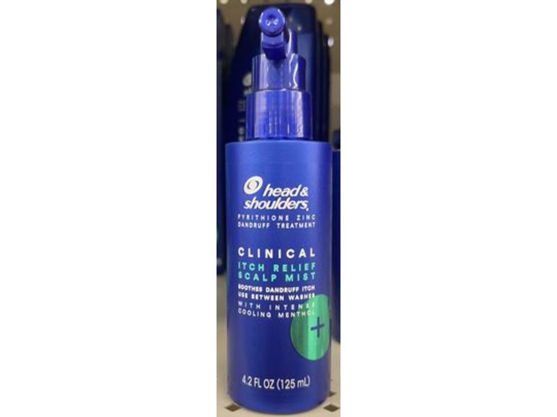 Head & Shoulders Pyrithione Zinc Dandruff Treatment Clinical Itch Relief Scalp Mist, 4.2 fl oz/125 mL
