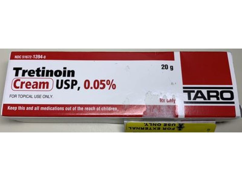 Tretinoin Usp, 0.05% Cream 20 g Taro (RX)